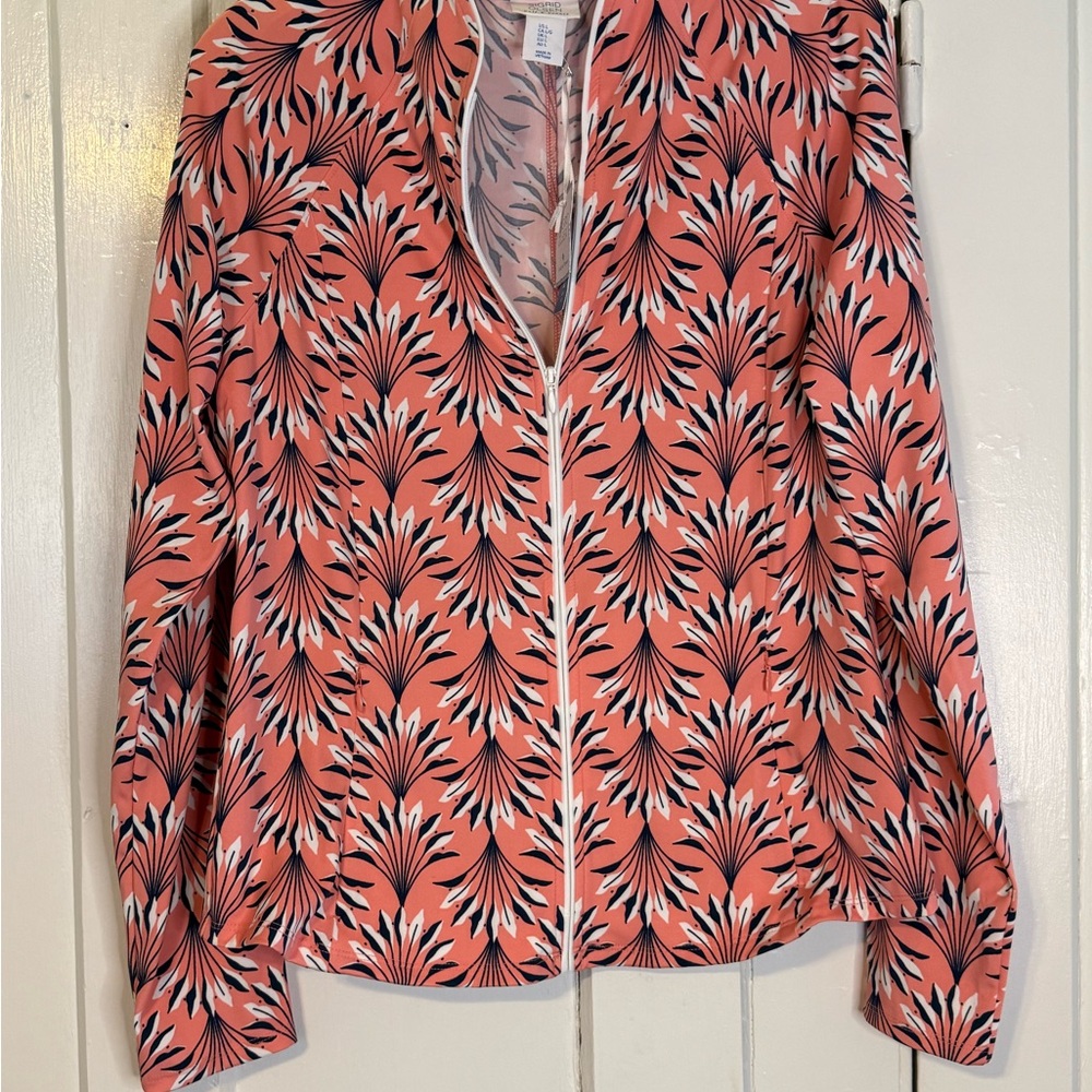 Pink Patterned Women's Golf/ Tennis Zip
